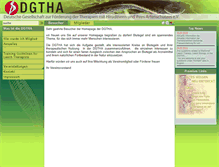 Tablet Screenshot of dgtha.de